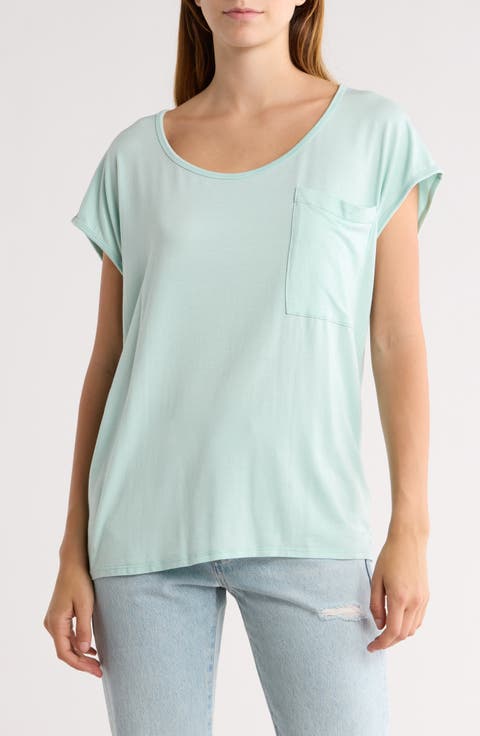 Round Neck Dolman Sleeve Top