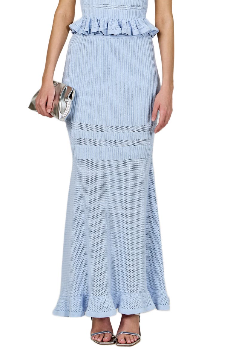 Endless Rose Knit Body-Con Maxi Skirt, Main, color, Powder Blue