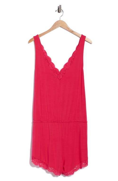 Pj Salvage Day Dreams Modal Romper In Ruby Red In Red