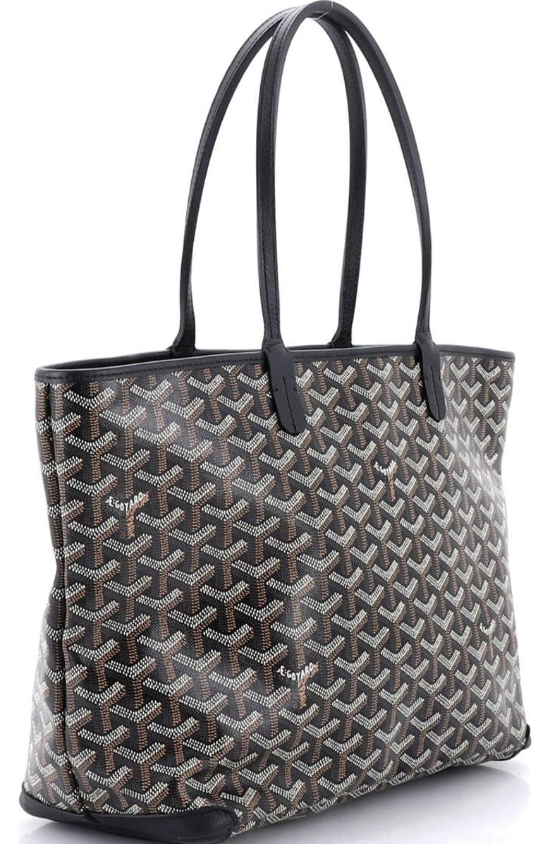Pre-Owned Goyard Artois Tote Coated Canvas PM, Alternate, color, Black