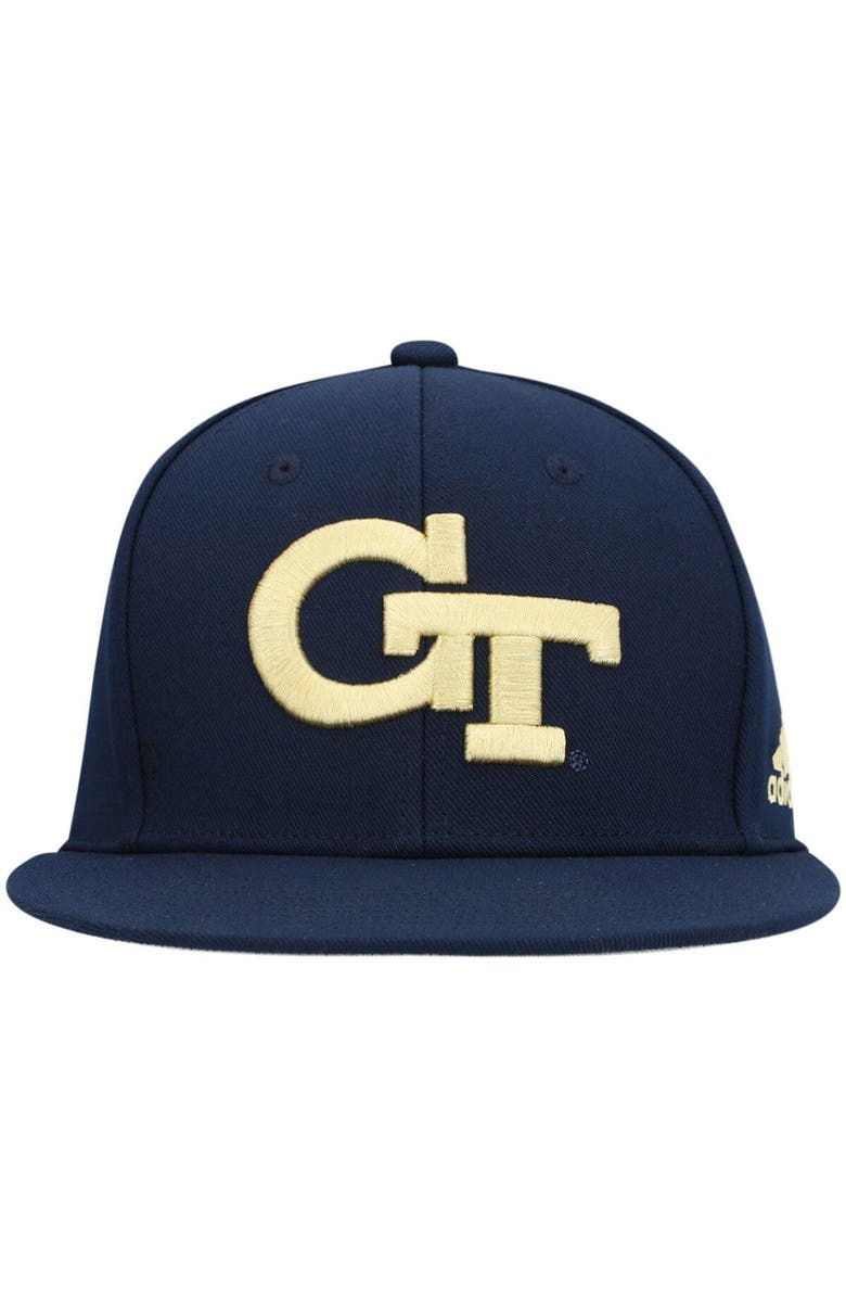 adidas Men's adidas Navy Georgia Tech Yellow Jackets On-Field Baseball Fitted Hat, Alternate, color, Navy