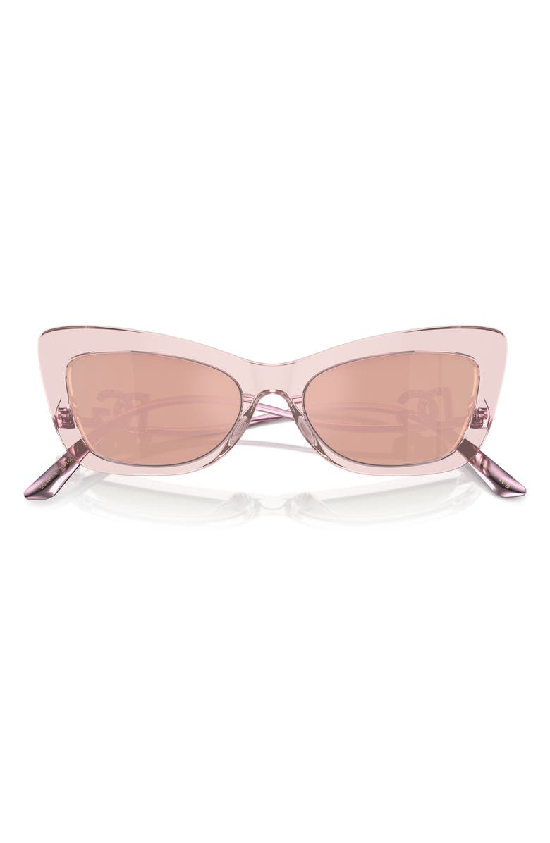Dolce&Gabbana 55mm Cat Eye Sunglasses, Main, color, Rose