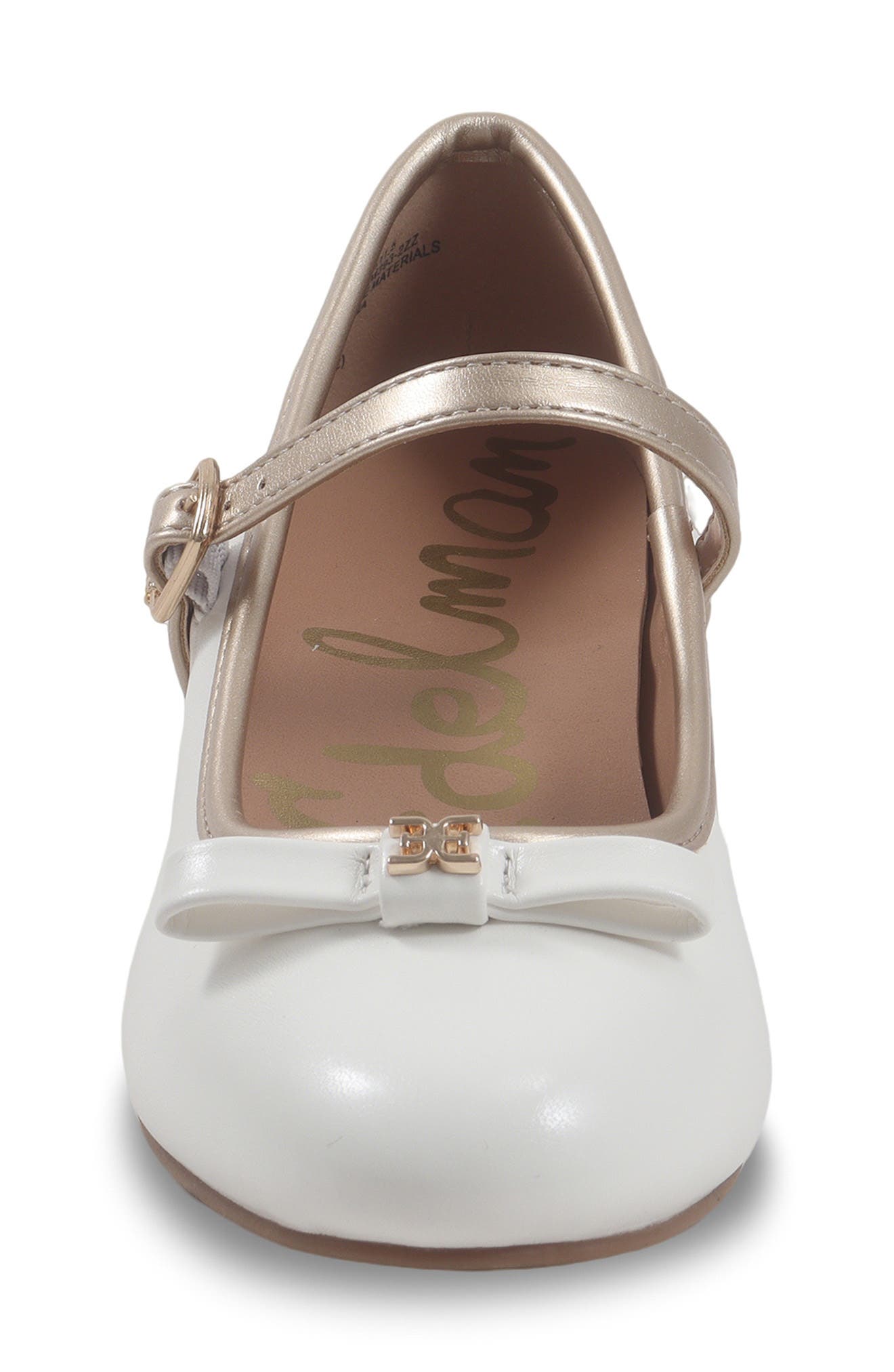 Kids' Bianca Bowey Mary Jane Pump, Alternate, color, WHITE
