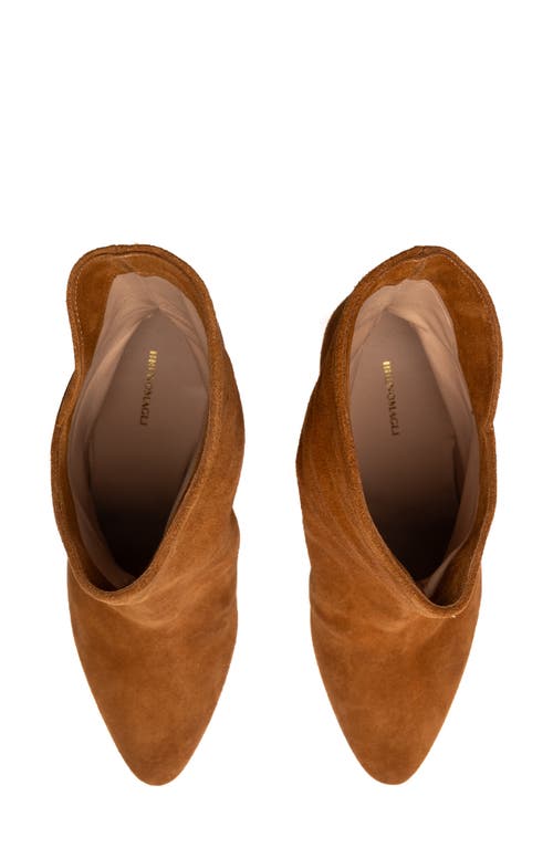 Bruno Magli Pistoia Bootie In Cognac Suede