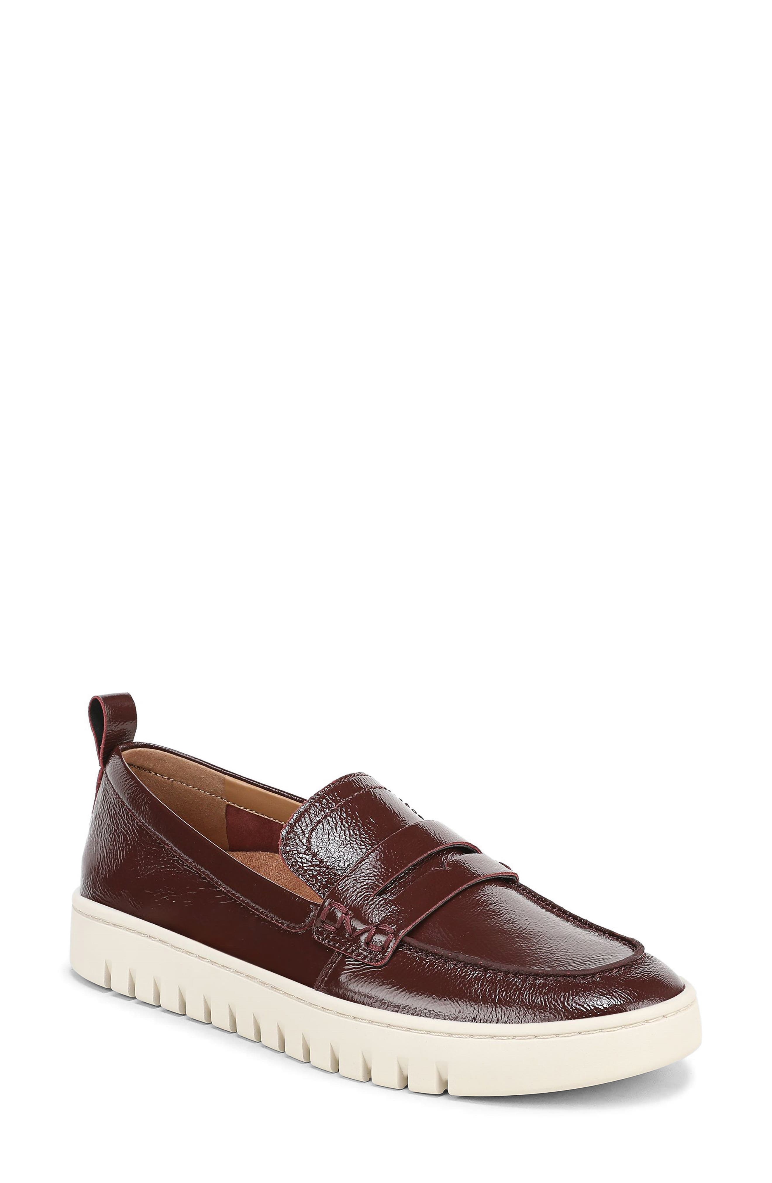 Vionic Uptown Penny Loafer, Main, color, Mulled Wine Leather