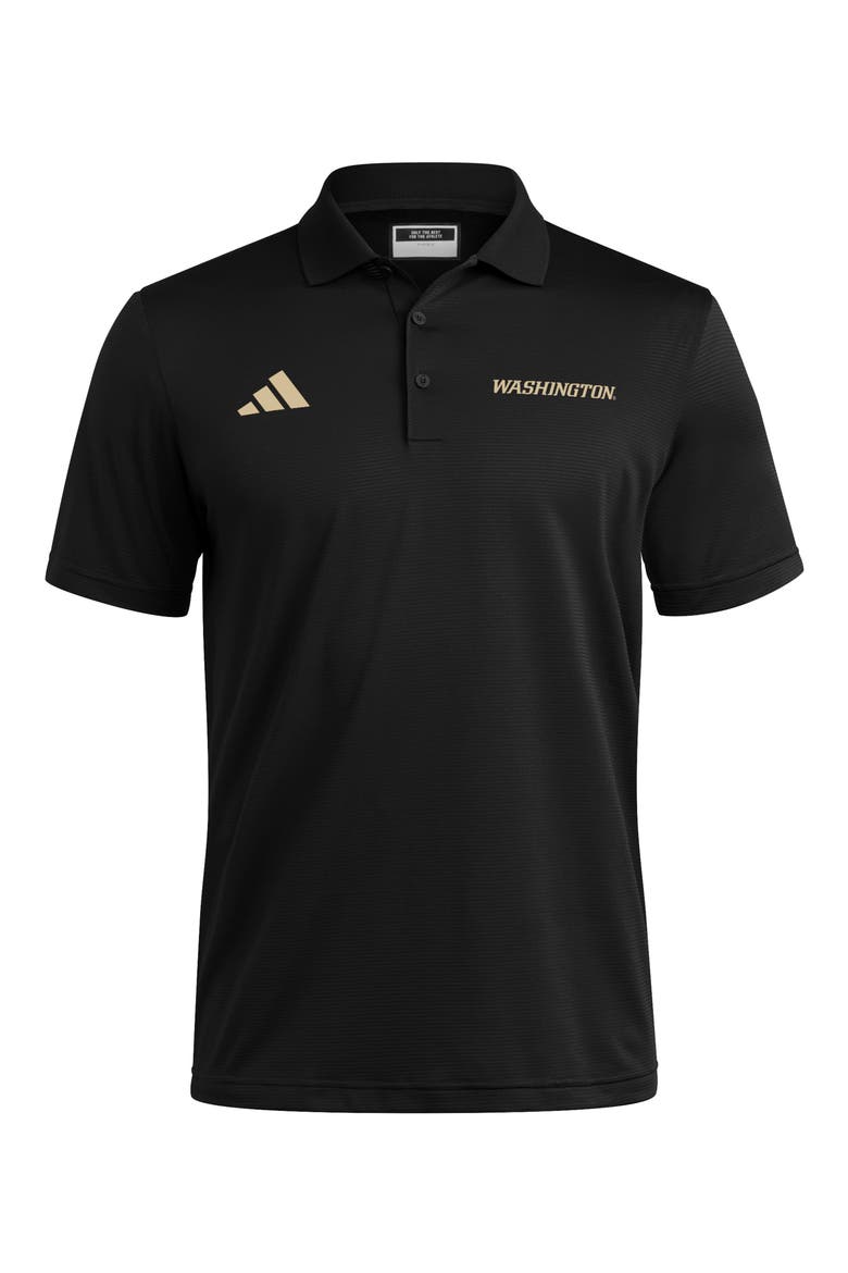 Ottoman Performance Polo, Main, color, BLACK/ SAND
