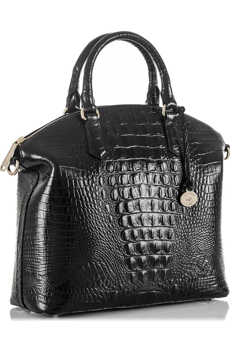 Brahmin Large Duxbury Melbourne Croc Embossed Leather Satchel, Alternate, color,