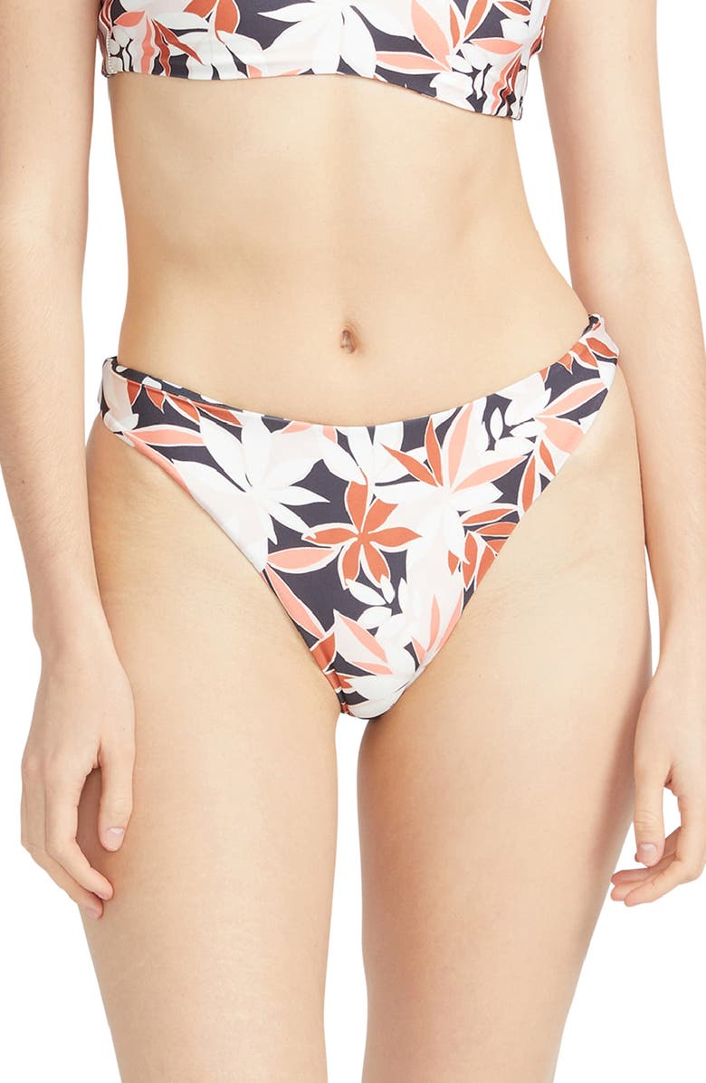 Volcom Check Mate Skimpy Bikini Bottoms, Main, color, 