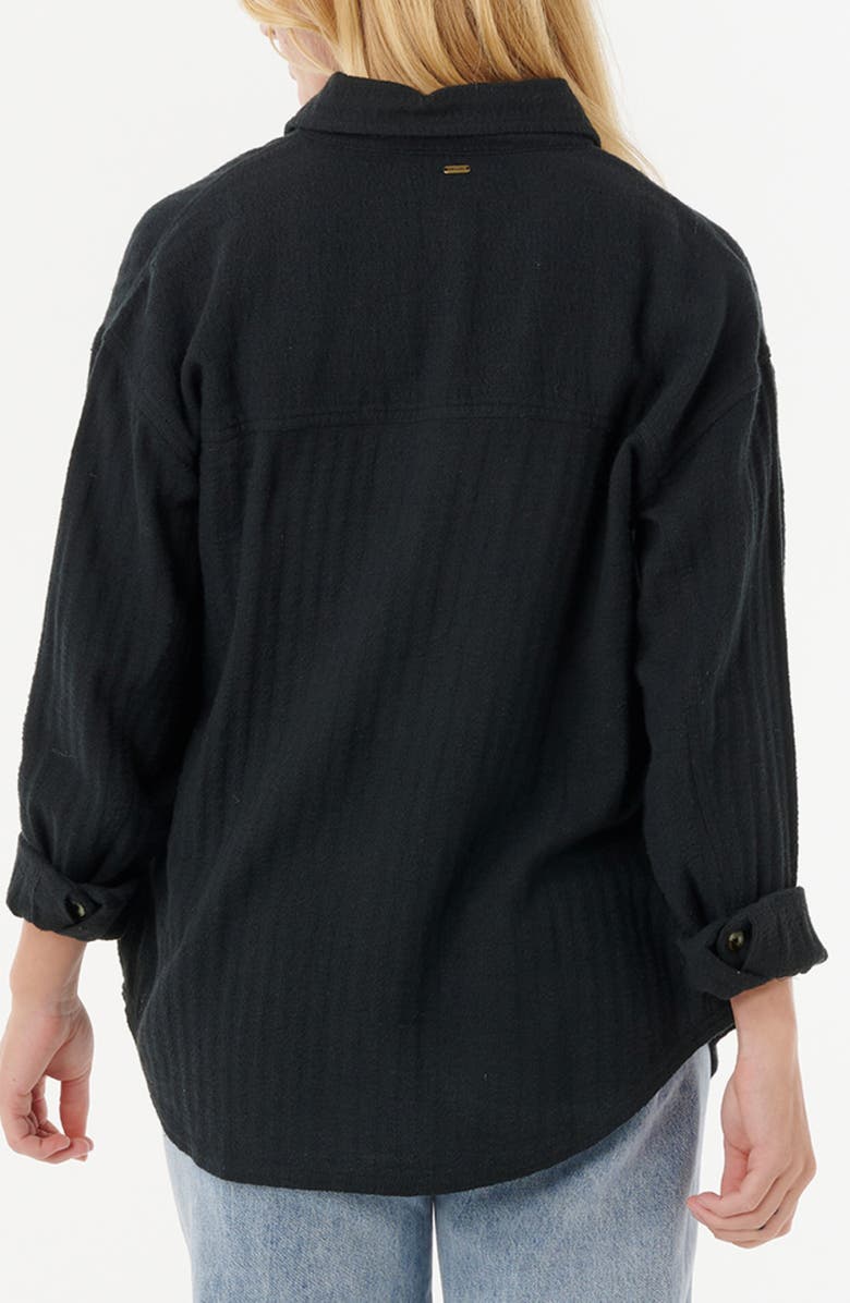 Rip Curl Oceanic Texture Cotton & Linen Shirt Jacket, Alternate, color, 
