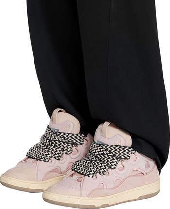 LEATHER CURB SNEAKERS
