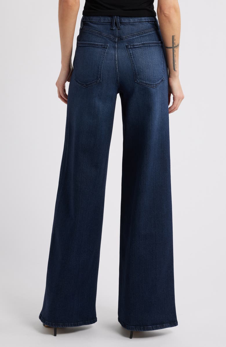 Good American Good Skate High Waist Wide Leg Jeans, Alternate, color, Indigo516