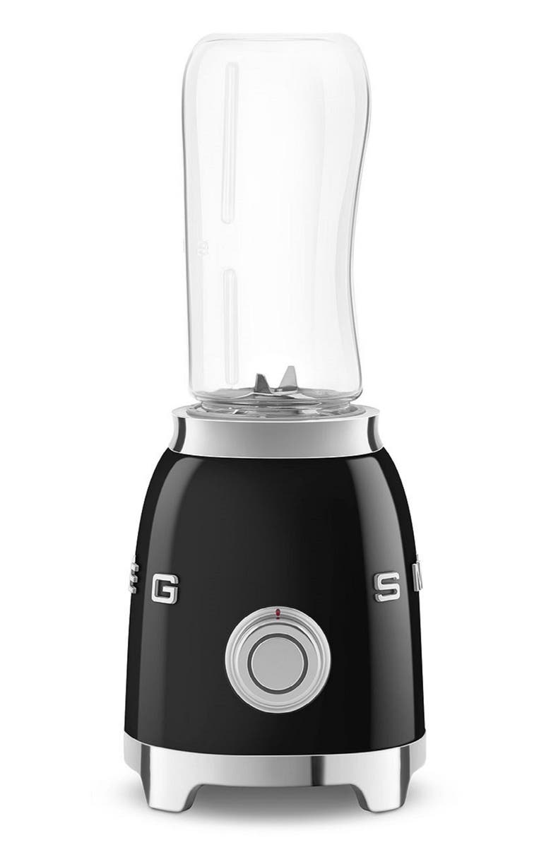 smeg Personal Blender & Bottle to Go Set, Alternate, color, Black