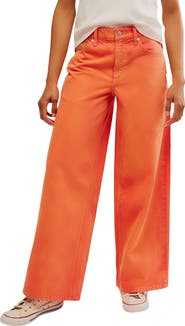 Free People Waterfalls Baggy Wide Leg Denim Jeans