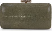 BADGLEY MISCHKA Evelyn Stingray Leather Minaudiere