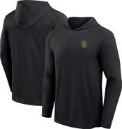 FANATICS Men's Fanatics Black San Diego Padres Front Office Power Mono Long Sleeve Hoodie T-Shirt