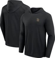 FANATICS Men's Fanatics Black San Diego Padres Front Office Power Mono Long Sleeve Hoodie T-Shirt