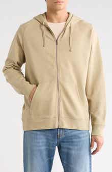 Vince French Terry Zip-Up Hoodie