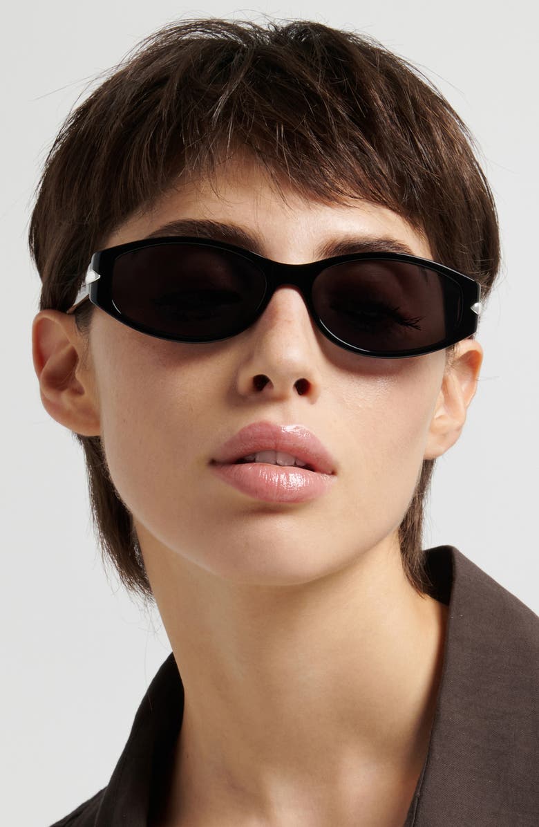 Isabel Marant 58mm Oval Sunglasses, Alternate, color, Black/ Grey