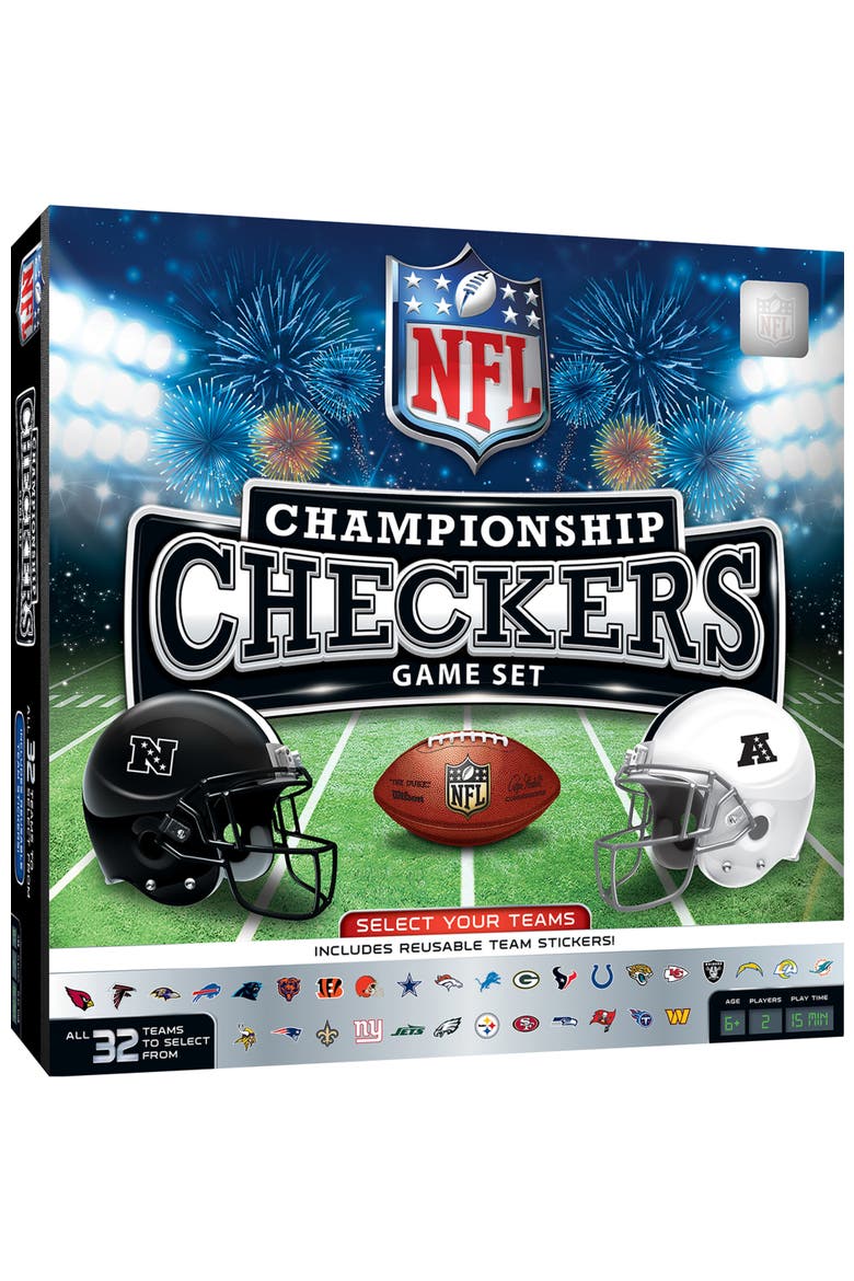 NFL - League Checkers Board Game, Main, color, Multicolor