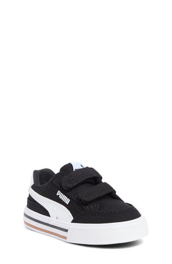 Puma Kids' Court Classic Vulc Sneaker In Black