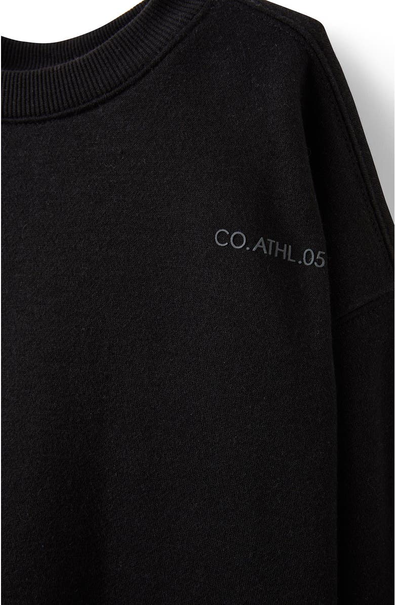 Cotton On Kids Kid's Sammy Oversize Crew, Alternate, color, Black