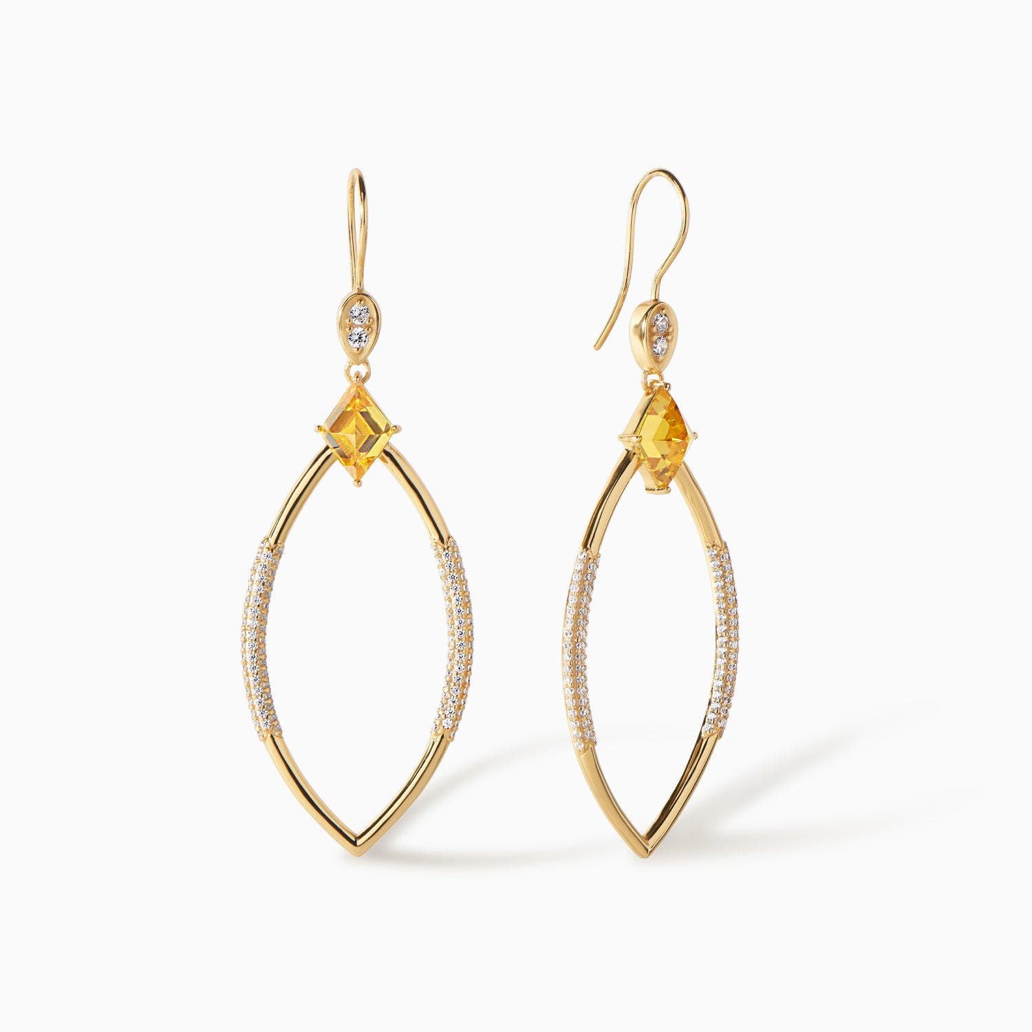 Gold/Emerald CZ