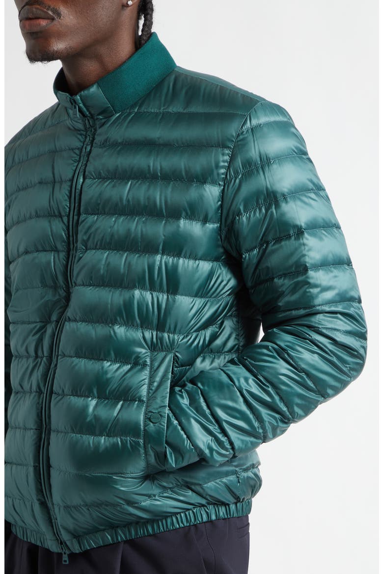 Ultralight Nylon Down Jacket, Alternate, color, BOTTLE GREEN