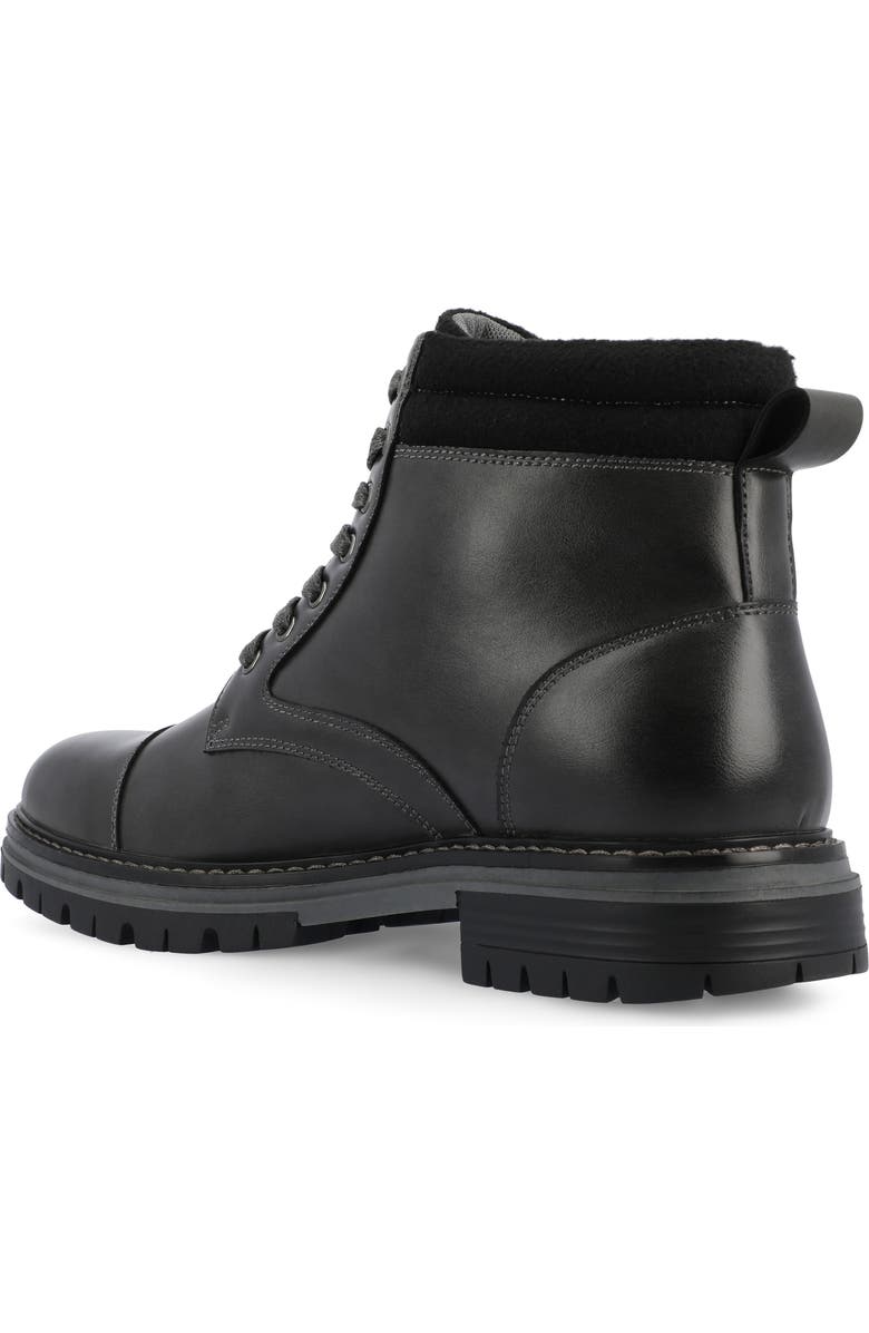 VANCE CO Fegan Cap Toe Boot, Alternate, color, Charcoal