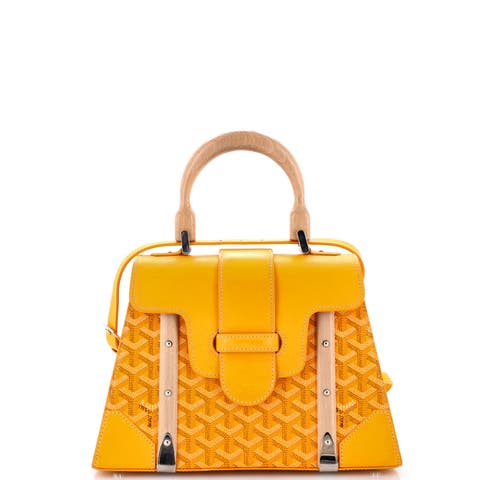 Saigon Top Handle Bag Coated Canvas with Leather PM