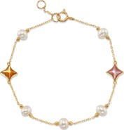 The Pearl Source White Freshwater Pearl Anika Bracelet