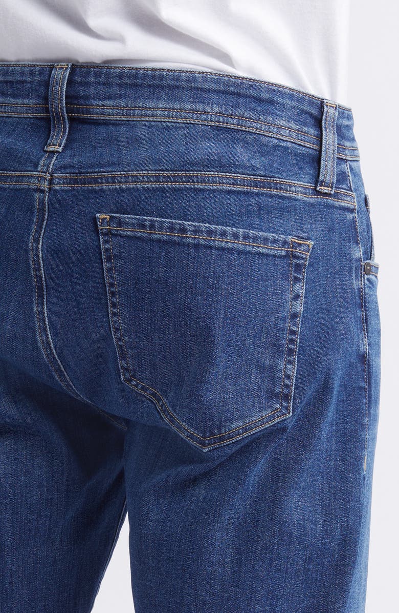 Nordstrom Straight Leg Jeans, Alternate, color, Med Wash Indigo