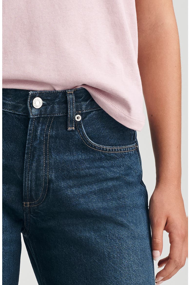 Sandy Low Waist Wide Leg Jeans, Alternate, color, DARK BRUSHED CLASSIC DENIM