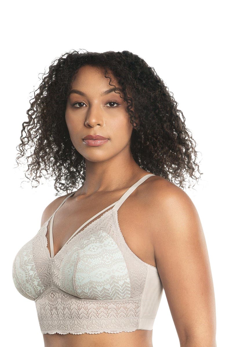 Parfait Mia Lace Wire-Free Lace Bralette, Alternate, color, Sandstone