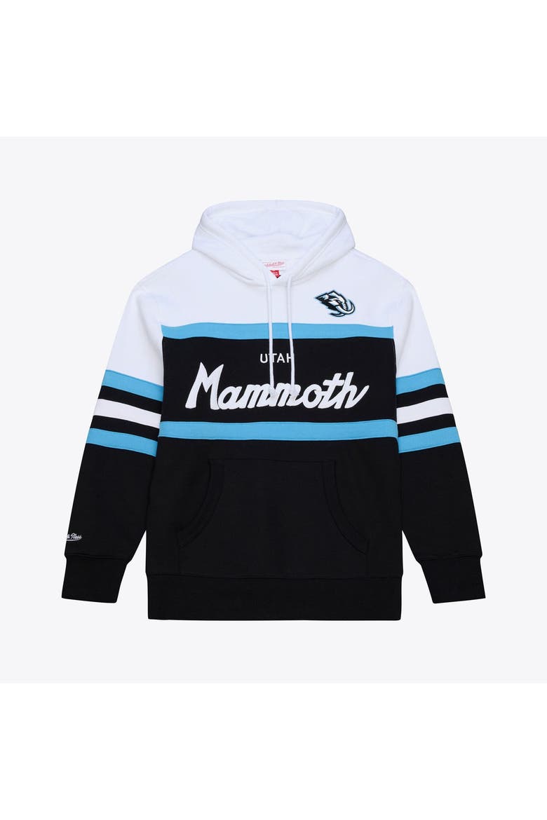 Men's Mitchell & Ness Black Utah Mammoth Head Coach Hoodie, Main, color, Black
