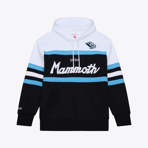 Men's Mitchell & Ness Black Utah Mammoth Head Coach Hoodie