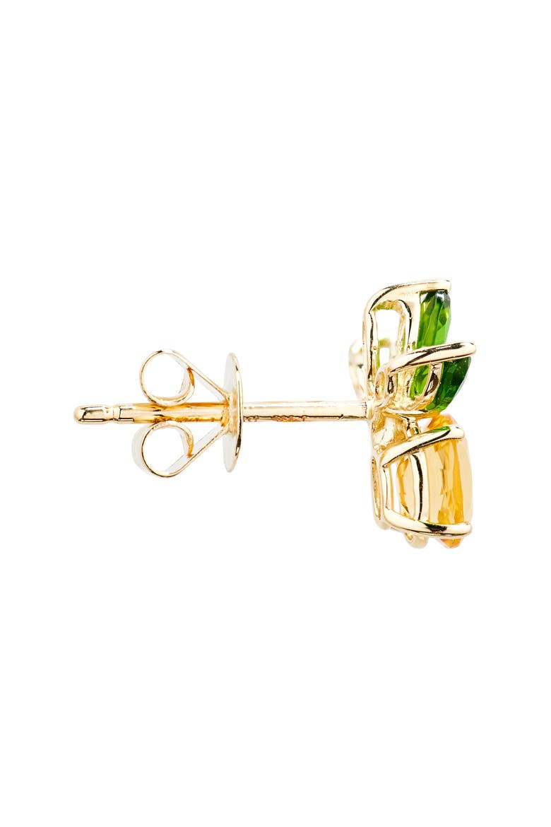 Pineapple Stud Earrings (Nordstrom Exclusive), Alternate, color, 14K YELLOW GOLD