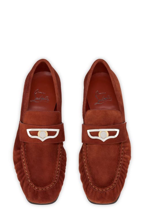 Christian Louboutin Mocallista Penny Loafer In Brown