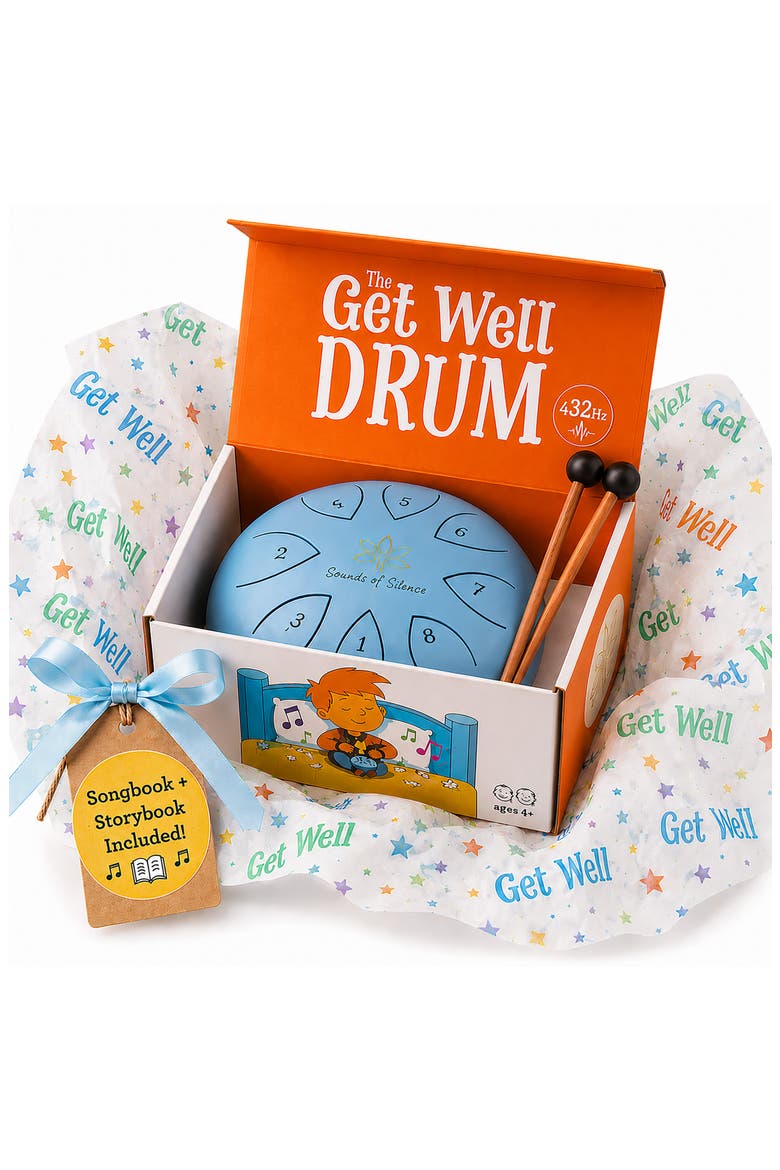 Get Well Drum Gift Set, Alternate, color, SOFT BLUE
