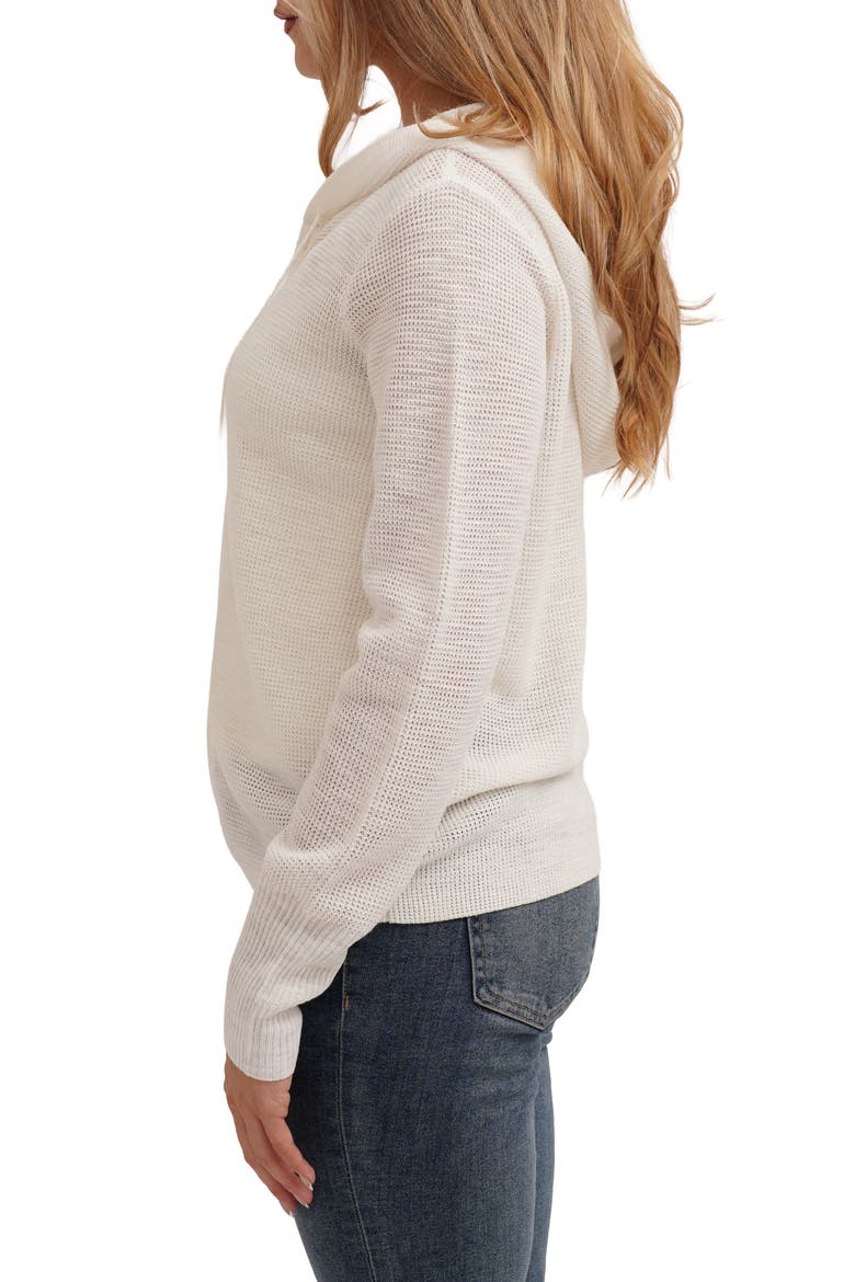 Full Zip Hoodie, Alternate, color, BONE