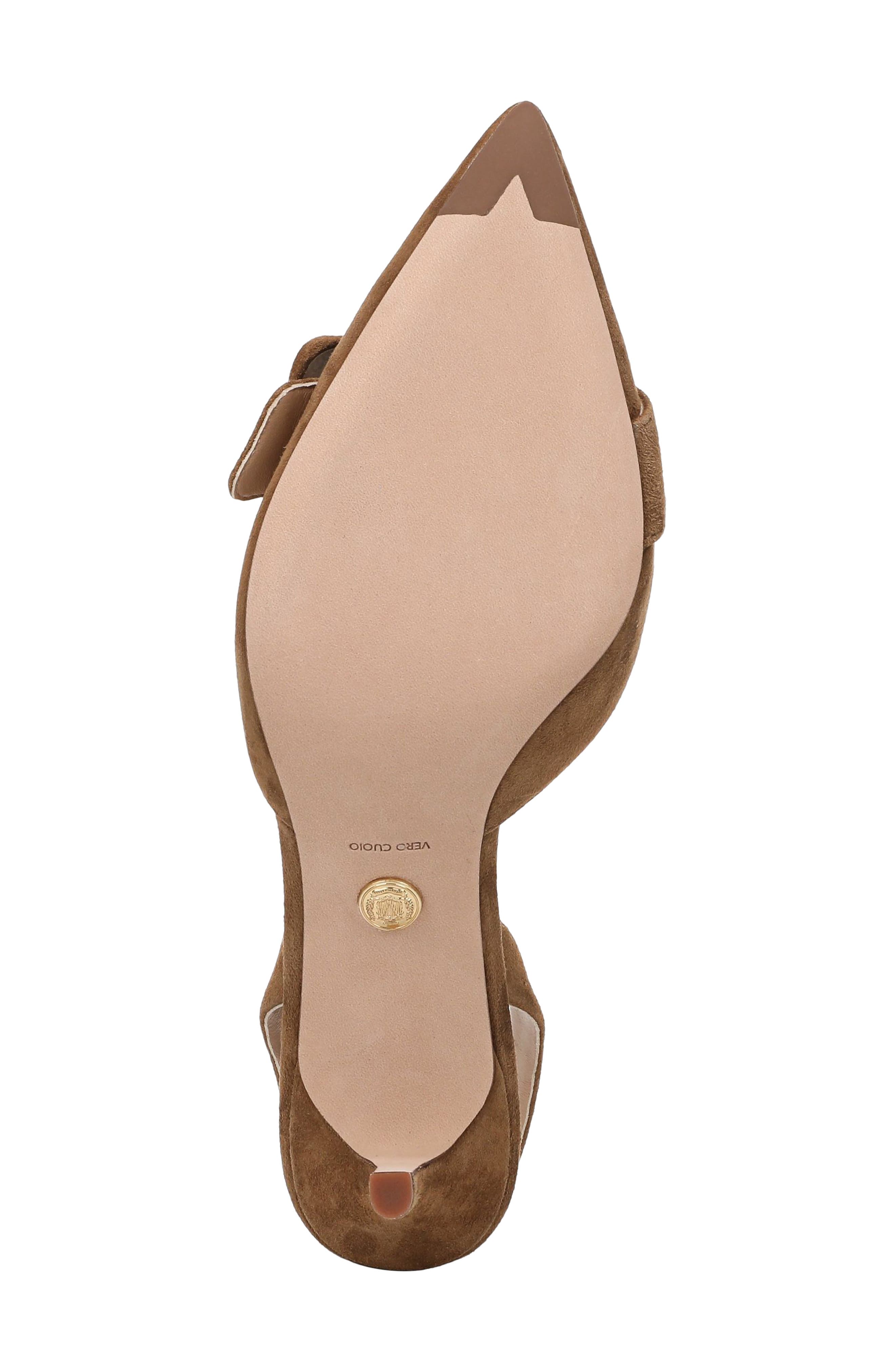 Lenora Leather Slingback Pump, Alternate, color, CHESTNUT LEATHER