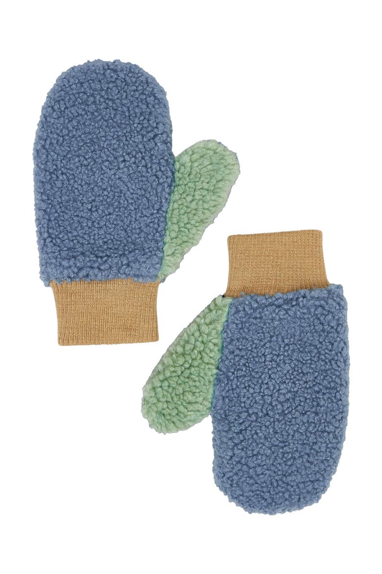 Fleece Mittens, Main, color, Blue