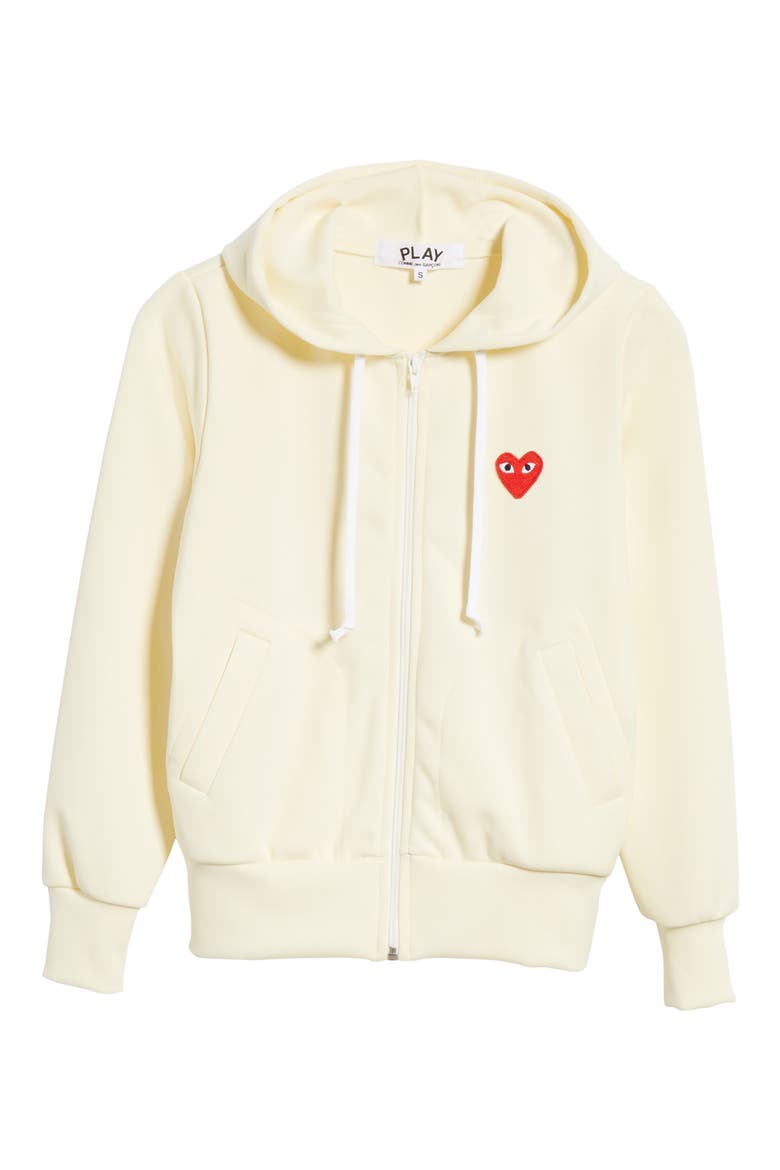 Zip Hoodie, Alternate, color, IVORY