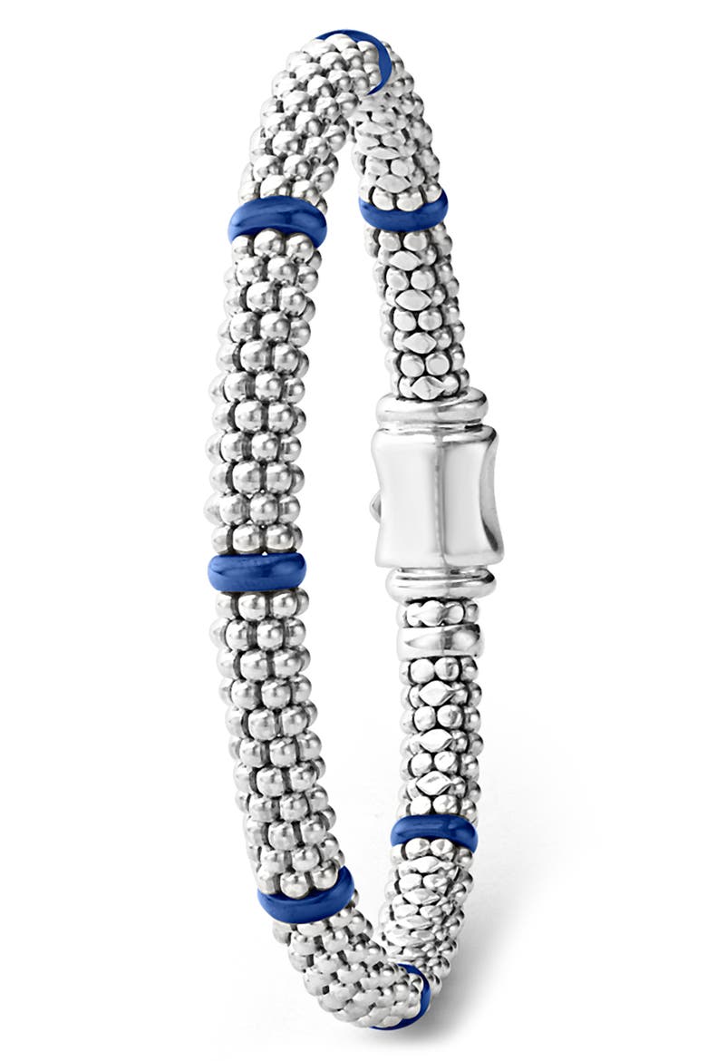 Blue Caviar Ceramic Station Rope Bracelet, Alternate, color, MARINE