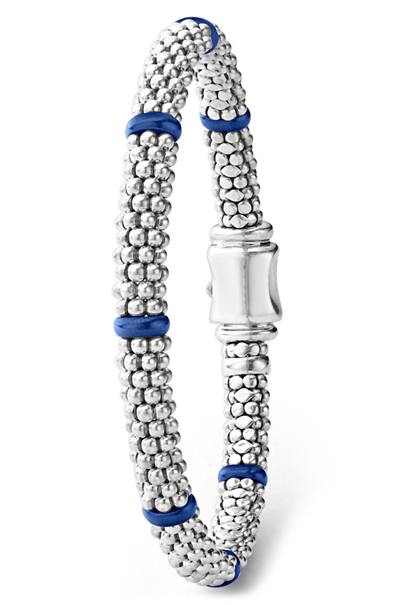 LAGOS Blue Caviar Ceramic Station Rope Bracelet, Alternate, color, Marine