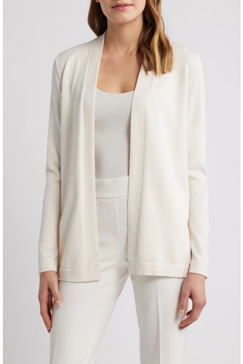 Chatham Open Front Cardigan, Main, color, WHITE DOVE