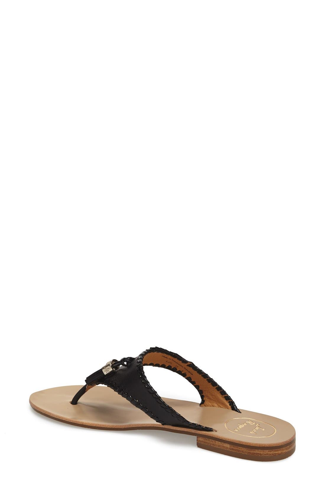 Jack Rogers 'Alana' Leather Thong Sandal, Alternate, color, 