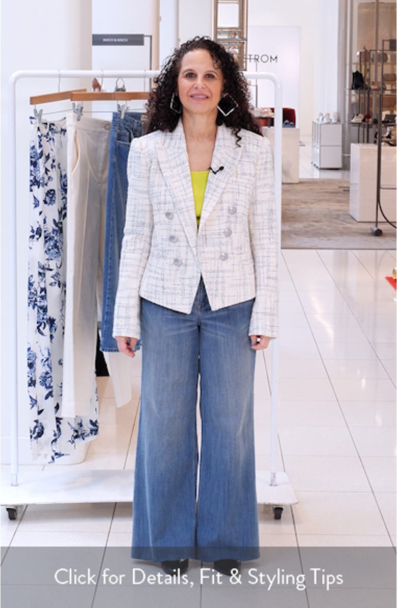 Brooke Double Breasted Tweed Blazer, sales video thumbnail