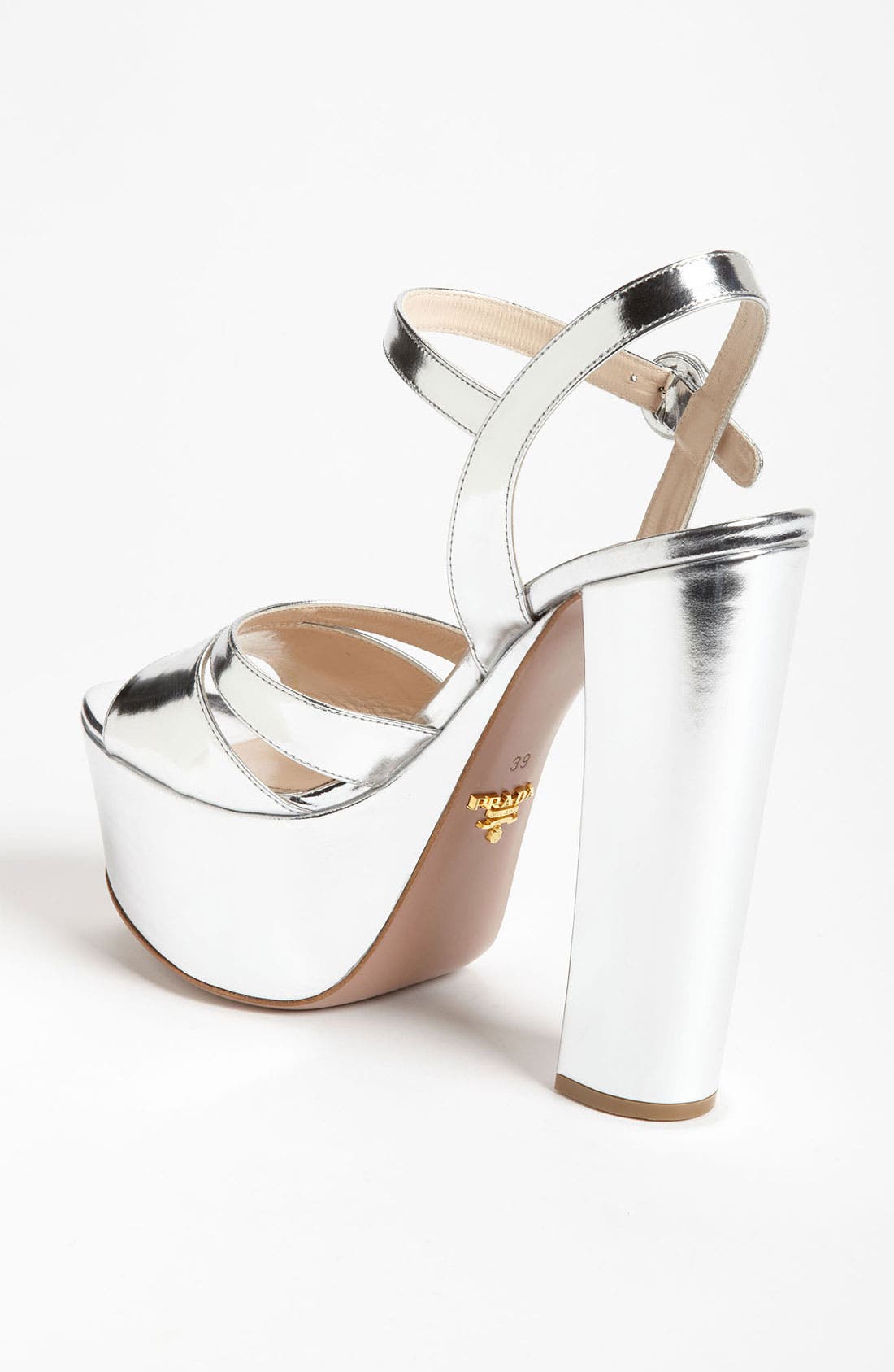 Prada Quarter Strap Sandal, Alternate, color, 