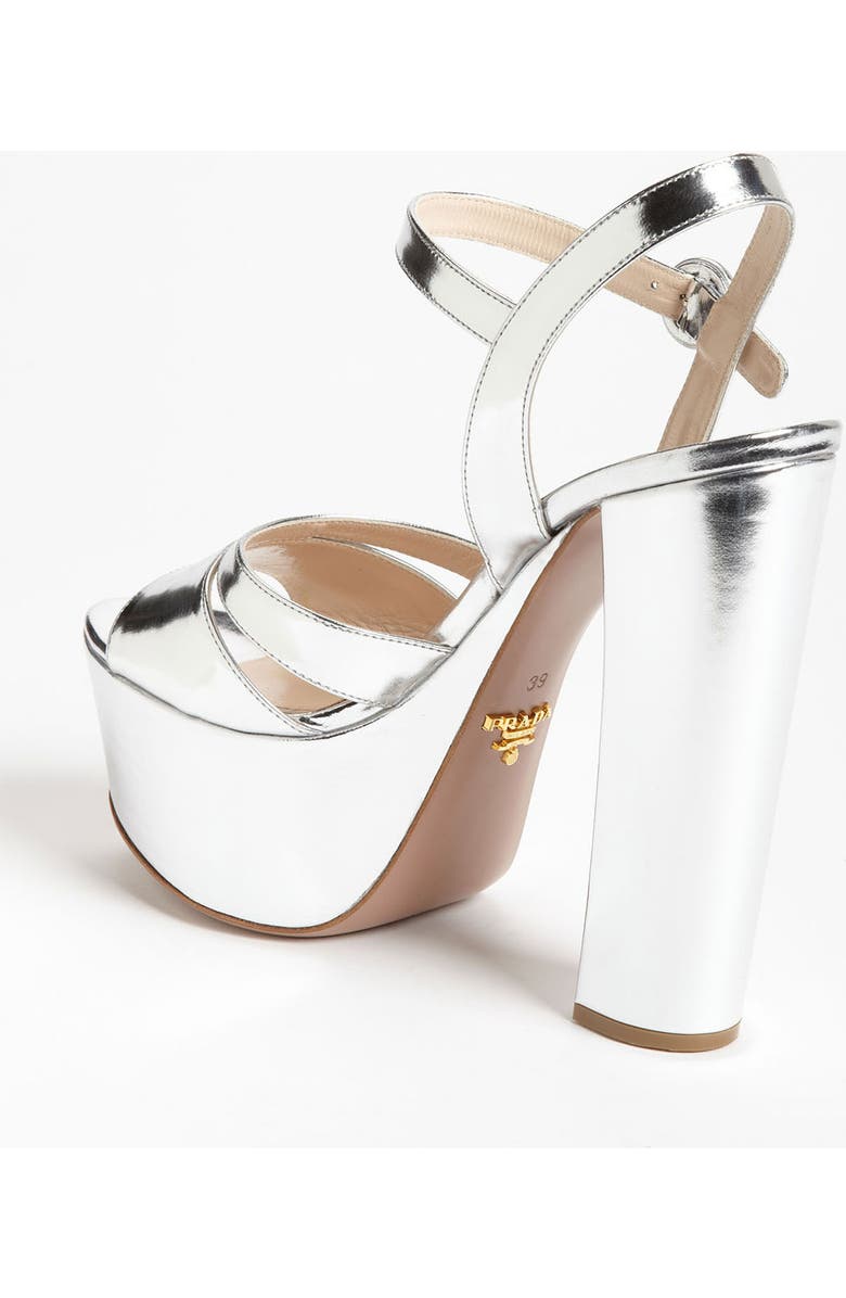 Prada Quarter Strap Sandal, Alternate, color,