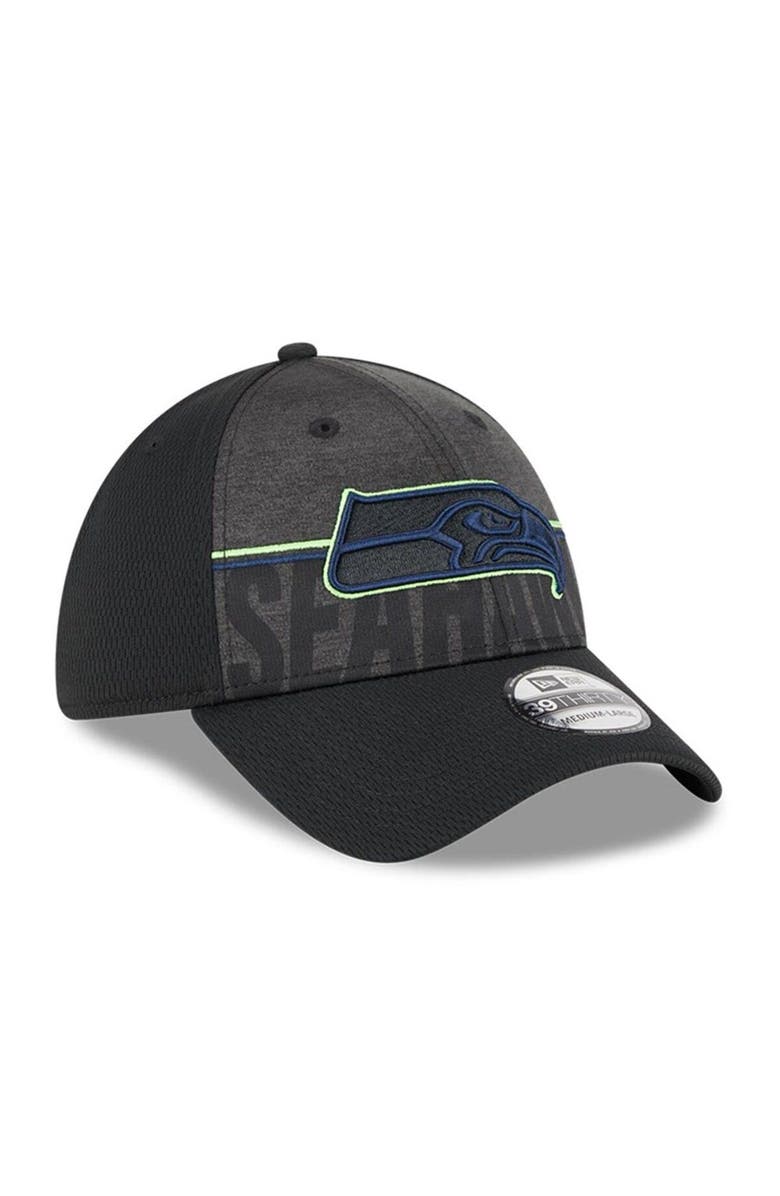 New Era Men's New Era Black Seattle Seahawks 2023 NFL Training Camp Team Colorway 39THIRTY Flex Fit Hat, Alternate, color, 